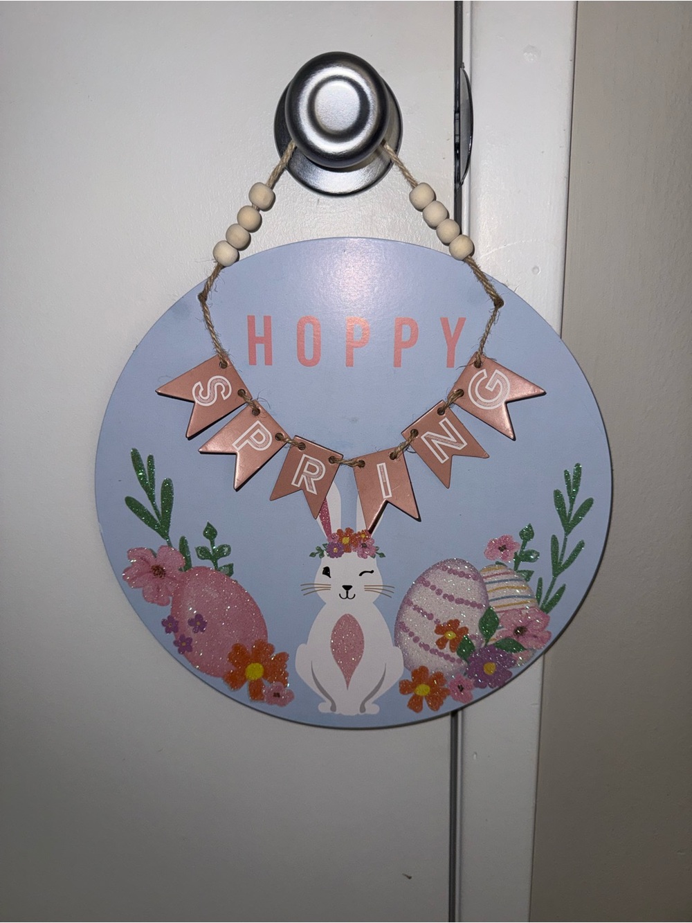 Pastel Blue Spring Bunny Wall/Door Decor